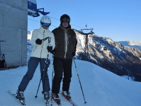 Skifahren in Splügen
